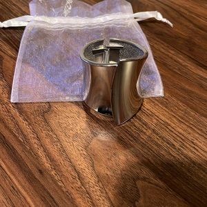 Silver cuff bracelet